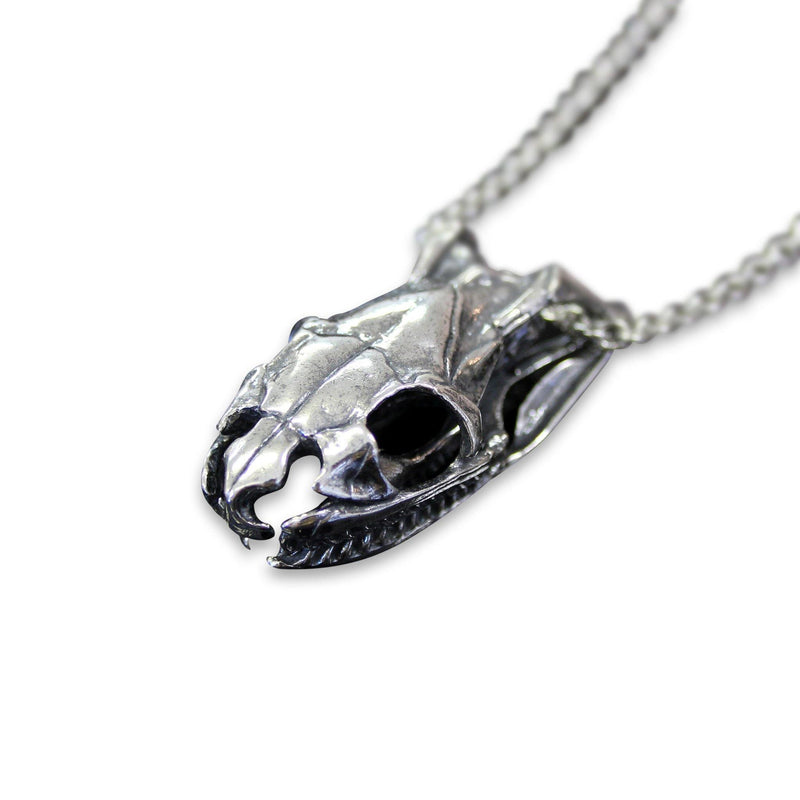 Python Skull Pendant Necklace - Moon Raven Designs