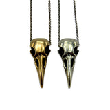 Raven Skull Necklace - Moon Raven Designs
