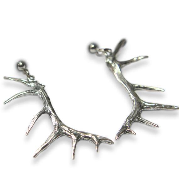 Elk Antler Earrings - Moon Raven Designs