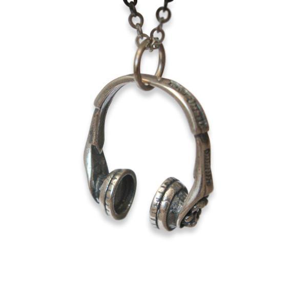 Headphones Pendant Necklace - Moon Raven Designs