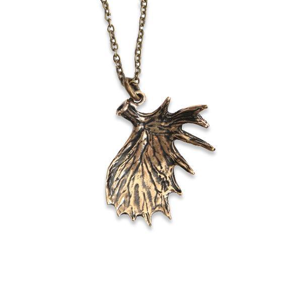 Shed Moose Antler Necklace - Moon Raven Designs