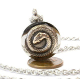 Bronze Snake Urn Necklace - Moon Raven Designs