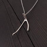 Broken Wishbone Necklace - Moon Raven Designs