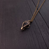 Grizzly Bear Skull Necklace - Solid Hand Cast Jewelers Bronze - Three Dimensional Detail - Polished Oxidized Finish - Multiple Chain Lengths