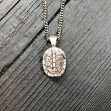 Turtle Shell Cremation Urn Necklace  in Solid Sterling SilverTerrapin Bereavement Memorial Gift