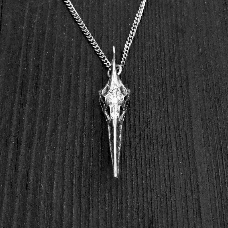 Pterodactyl Skull in Solid Sterling Silver Pterosaur - Rare and Unique Dinosaur Jewelry Pternodon