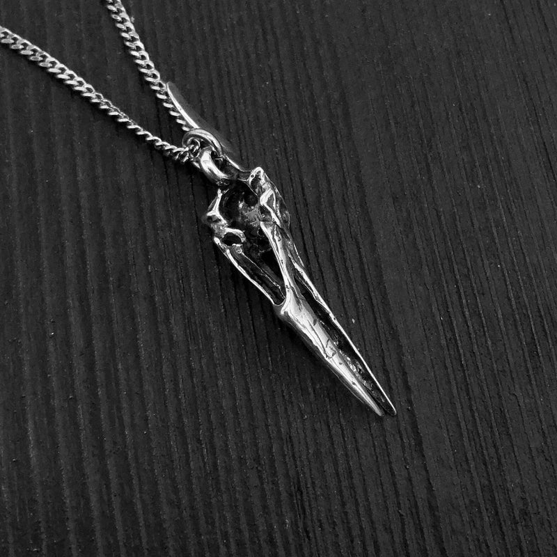 Pterodactyl Skull in Solid Sterling Silver Pterosaur - Rare and Unique Dinosaur Jewelry Pternodon