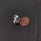 Easter Bunny Rabbit Bead for Bracelet - 925 Sterling Silver European Style Bracelet Charm Bead - Fits: Pandora, Chamilia & Compatible Brands