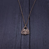 Mystic Oracle Ouija Planchette Pendant Solid Hand Cast Jewelers Bronze Polished Oxidized Finish - Moon Raven Designs